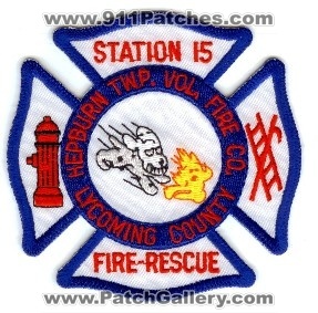 Hepburn Twp Vol Fire Co Fire Rescue Station 15
Thanks to PaulsFirePatches.com for this scan.
Keywords: pennsylvania township volunteer company lycoming county