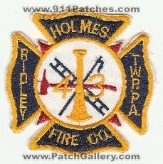 Holmes Fire Co 43
Thanks to PaulsFirePatches.com for this scan.
Keywords: pennsylvania company ridley twp township