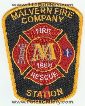 Malvern Fire Company Station 4
Thanks to PaulsFirePatches.com for this scan.
Keywords: pennsylvania rescue