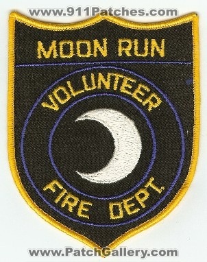Moon Run Volunteer Fire Dept
Thanks to PaulsFirePatches.com for this scan.
Keywords: pennsylvania department