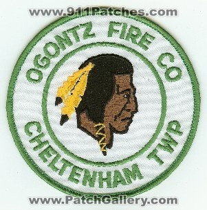 Ogontz Fire Co
Thanks to PaulsFirePatches.com for this scan.
Keywords: pennsylvania company cheltenham twp township