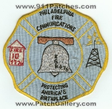 Philadelphia Fire Communications
Thanks to PaulsFirePatches.com for this scan.
Keywords: pennsylvania department pfd