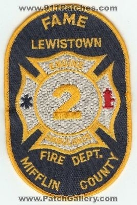 Lewistown Fire Dept
Thanks to PaulsFirePatches.com for this scan.
Keywords: pennsylvania department fame mifflin county