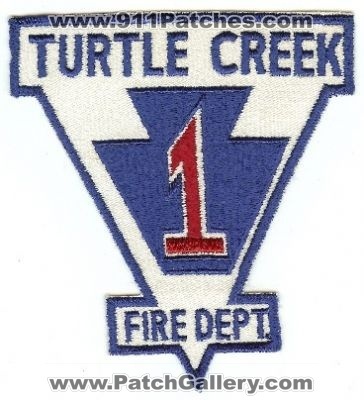 Turtle Creek Fire Dept 1
Thanks to PaulsFirePatches.com for this scan.
Keywords: pennsylvania department