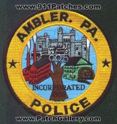 Ambler Police
Thanks to EmblemAndPatchSales.com for this scan.
Keywords: pennsylvania