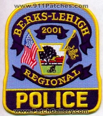 Berks Lehigh Regional Police
Thanks to EmblemAndPatchSales.com for this scan.
Keywords: pennsylvania