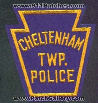 Cheltenham Twp Police
Thanks to EmblemAndPatchSales.com for this scan.
Keywords: pennsylvania township