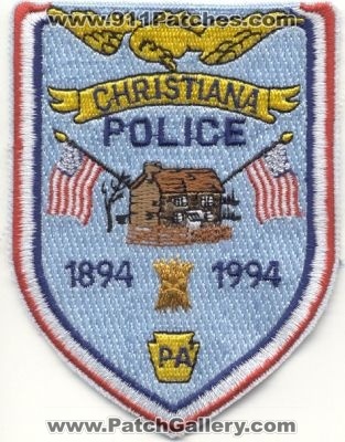 Christiana Police
Thanks to EmblemAndPatchSales.com for this scan.
Keywords: pennsylvania