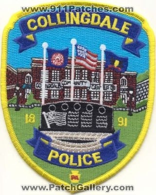 Collingdale Police
Thanks to EmblemAndPatchSales.com for this scan.
Keywords: pennsylvania
