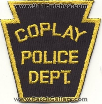 Coplay Police Dept
Thanks to EmblemAndPatchSales.com for this scan.
Keywords: pennsylvania department