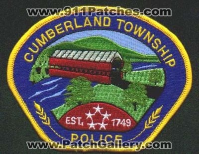 Cumberland Township Police
Thanks to EmblemAndPatchSales.com for this scan.
Keywords: pennsylvania