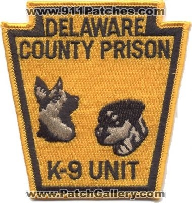 Delaware County Prison K-9 Unit
Thanks to EmblemAndPatchSales.com for this scan.
Keywords: pennsylvania k9