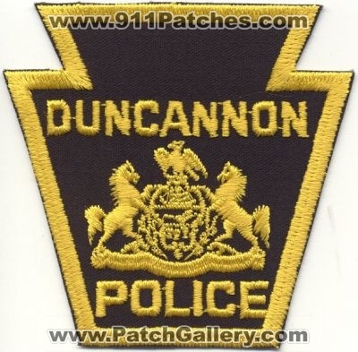 Duncannon Police
Thanks to EmblemAndPatchSales.com for this scan.
Keywords: pennsylvania