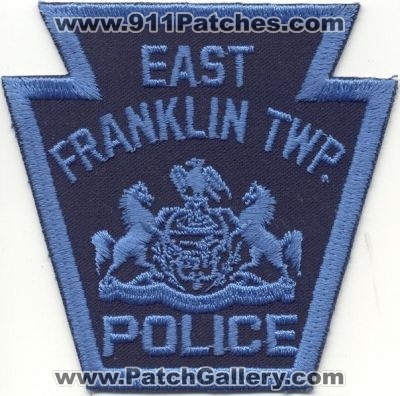 East Franklin Twp Police
Thanks to EmblemAndPatchSales.com for this scan.
Keywords: pennsylvania township