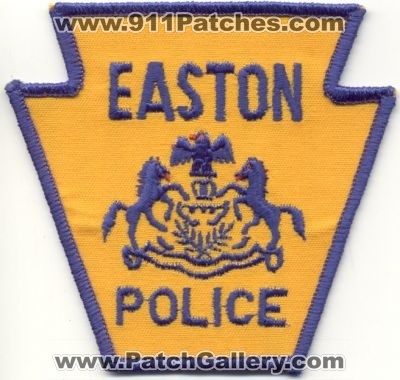 Easton Police
Thanks to EmblemAndPatchSales.com for this scan.
Keywords: pennsylvania