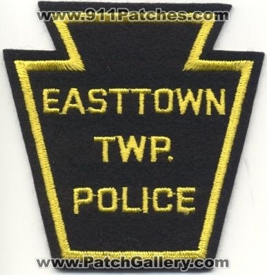 Easttown Twp Police
Thanks to EmblemAndPatchSales.com for this scan.
Keywords: pennsylvania township