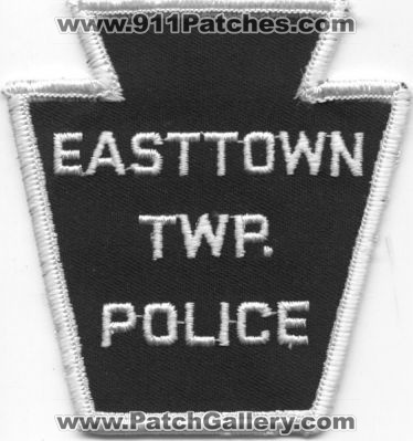Easttown Twp Police
Thanks to EmblemAndPatchSales.com for this scan.
Keywords: pennsylvania township