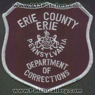 Erie County Department of Corrections
Thanks to EmblemAndPatchSales.com for this scan.
Keywords: pennsylvania doc