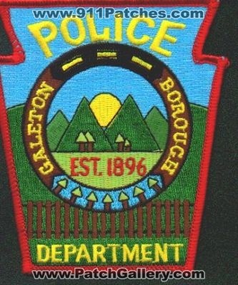 Galeton Borough Police Department
Thanks to EmblemAndPatchSales.com for this scan.
Keywords: pennsylvania