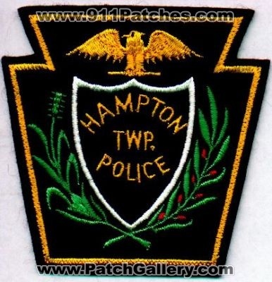 Hampton Twp Police
Thanks to EmblemAndPatchSales.com for this scan.
Keywords: pennsylvania township
