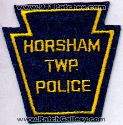 Horsham Twp Police
Thanks to EmblemAndPatchSales.com for this scan.
Keywords: pennsylvania township