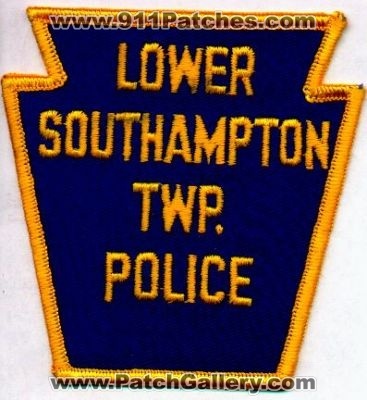 Lower Southampton Twp Police
Thanks to EmblemAndPatchSales.com for this scan.
Keywords: pennsylvania township