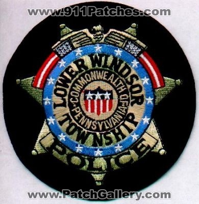 Lower Windsor Township Police
Thanks to EmblemAndPatchSales.com for this scan.
Keywords: pennsylvania