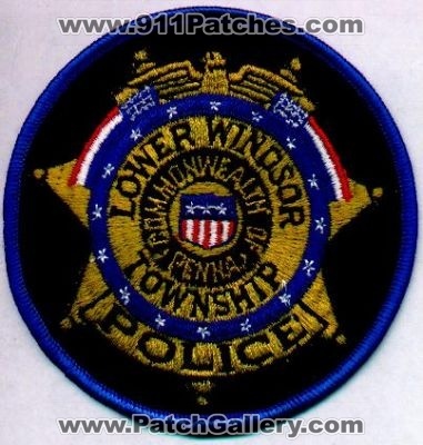 Lower Windsor Township Police
Thanks to EmblemAndPatchSales.com for this scan.
Keywords: pennsylvania