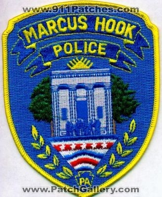 Marcus Hook Police
Thanks to EmblemAndPatchSales.com for this scan.
Keywords: pennsylvania