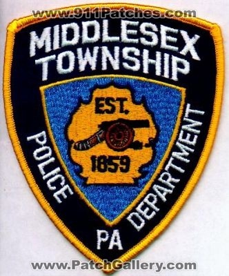 Middlesex Township Police Department
Thanks to EmblemAndPatchSales.com for this scan.
Keywords: pennsylvania