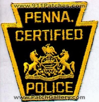 Pennsylvania Certified Police
Thanks to EmblemAndPatchSales.com for this scan.
