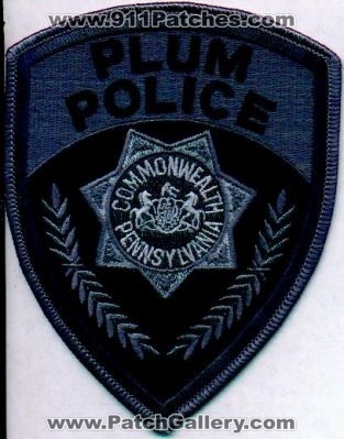 Plum Police
Thanks to EmblemAndPatchSales.com for this scan.
Keywords: pennsylvania