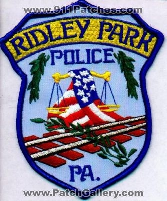 Ridley Park Police
Thanks to EmblemAndPatchSales.com for this scan.
Keywords: pennsylvania
