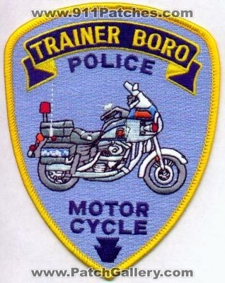 Trainer Boro Police Motor Cycle
Thanks to EmblemAndPatchSales.com for this scan.
Keywords: pennsylvania borough