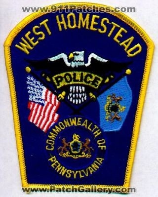 West Homestead Police
Thanks to EmblemAndPatchSales.com for this scan.
Keywords: pennsylvania