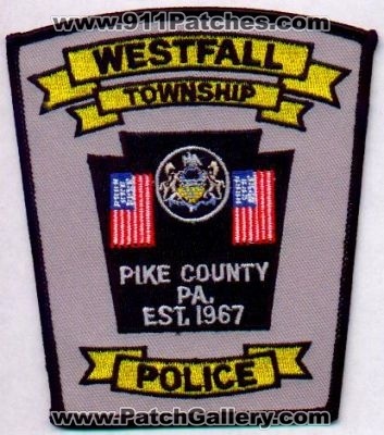 Westfall Township Police
Thanks to EmblemAndPatchSales.com for this scan.
Keywords: pennsylvania pike county