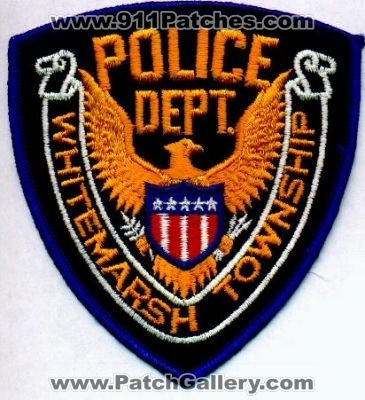 Whitemarsh Township Police Dept
Thanks to EmblemAndPatchSales.com for this scan.
Keywords: pennsylvania department