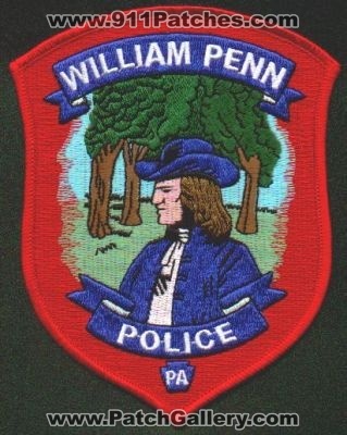 William Penn Police
Thanks to EmblemAndPatchSales.com for this scan.
Keywords: pennsylvania