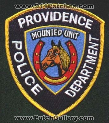 Providence Police Department Mounted Unit
Thanks to EmblemAndPatchSales.com for this scan.
Keywords: rhode island