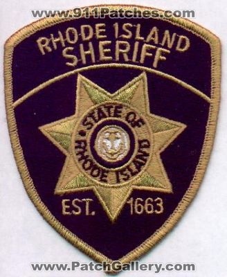 Rhode Island Sheriff
Thanks to EmblemAndPatchSales.com for this scan.
