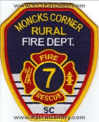 Moncks Corner Rural Fire Department Rescue 7 (South Carolina)
Thanks to Brian Wall for this scan.
Keywords: dept. sc