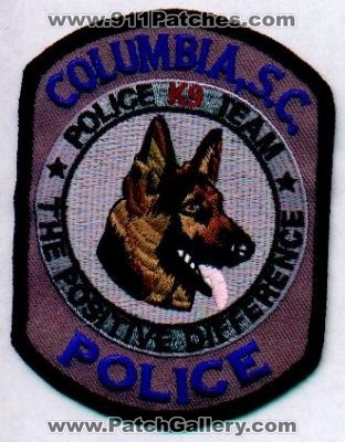 Columbia Police K-9 Team
Thanks to EmblemAndPatchSales.com for this scan.
Keywords: south carolina k9