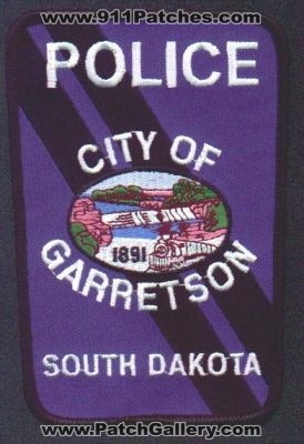 Garretson Police
Thanks to EmblemAndPatchSales.com for this scan.
Keywords: south dakota city of