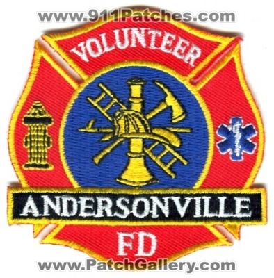 Andersonville Volunteer Fire Department (Tennessee)
Scan By: PatchGallery.com
Keywords: fd