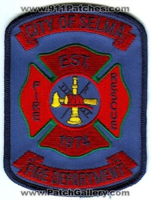 Selma Fire Rescue Department Patch (Texas)
Scan By: PatchGallery.com
Keywords: city of dept. est. 1974