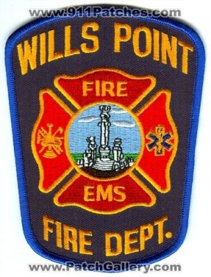 Wills Point Fire Department (Texas)
Scan By: PatchGallery.com
Keywords: dept. ems