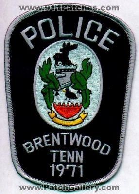 Brentwood Police
Thanks to EmblemAndPatchSales.com for this scan.
Keywords: tennessee