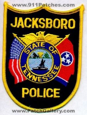 Jacksboro Police
Thanks to EmblemAndPatchSales.com for this scan.
Keywords: tennessee