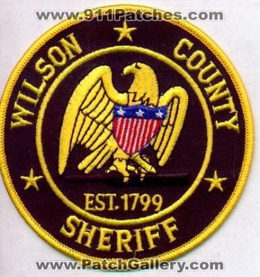 Wilson County Sheriff
Thanks to EmblemAndPatchSales.com for this scan.
Keywords: tennessee