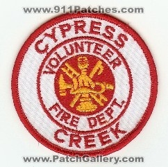 Cypress Creek Volunteer Fire Dept
Thanks to PaulsFirePatches.com for this scan.
Keywords: texas department